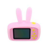 Детский фотоаппарат Kids Camera Розовый Зайчик - 4